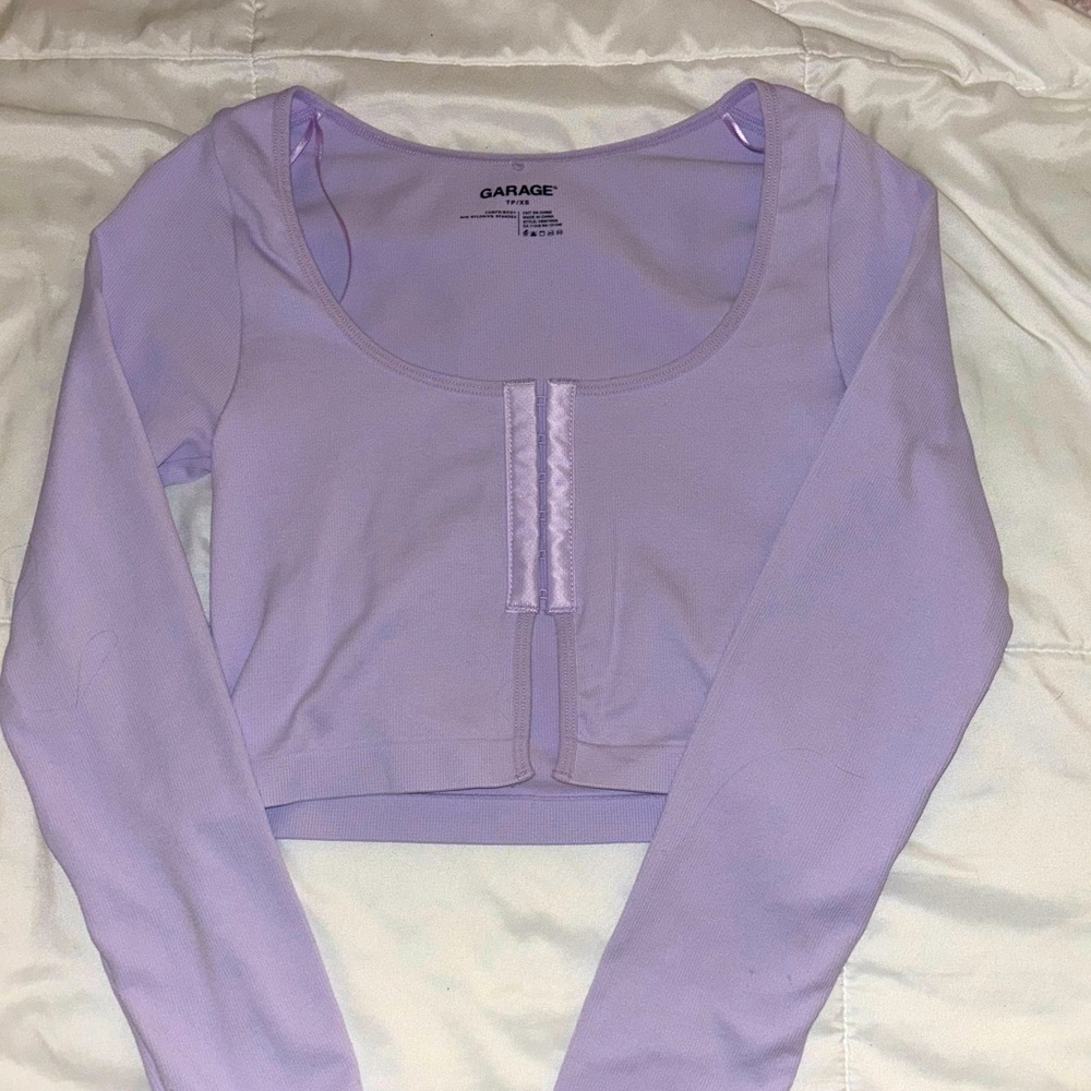 garage long sleeve purple